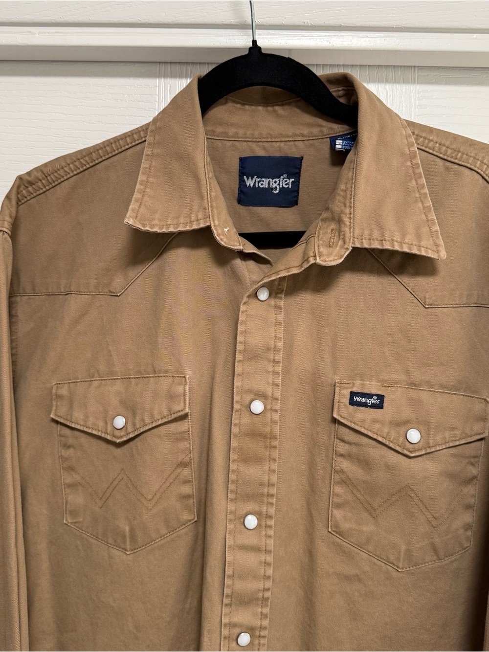 Wrangler Brown Western Snap Shirt - Picture 2 of 6
